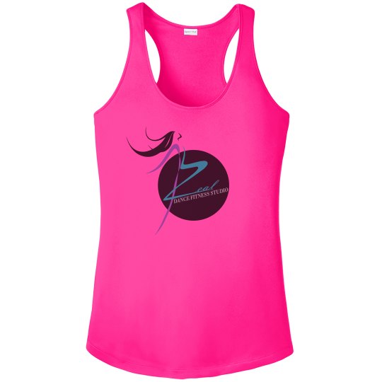Neon Pink Slim Fit Tank with Zeal Logo Neon Pink Slim Fit Tank with Zeal Logo