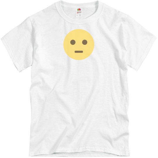 Neutral Face Emoji Unisex Tee