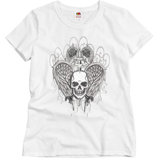 Never Again Biker Skull