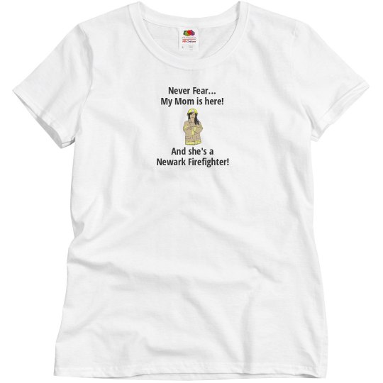 Never Fear Firefighter - grey