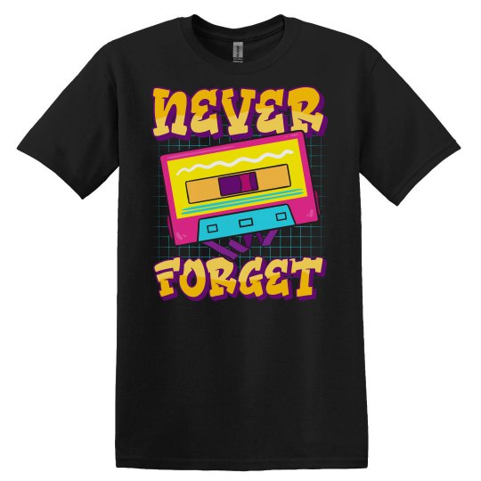 Never Forget Vintage Cassette Tape Never Forget Vintage Cassette Tape