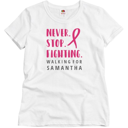 Never Stop Fighting Charity Design