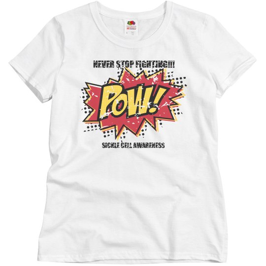 NEVER STOP FIGHTING YELLOW/RED