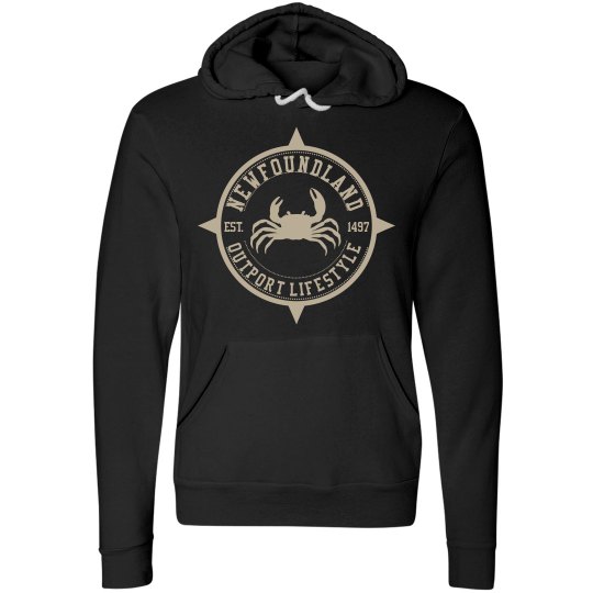 Newfoundland Outport Lifestyle Crab hoodie