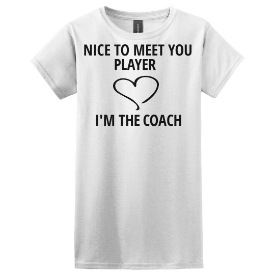 NICE TO MEET YOU PLAYER white T-shirt