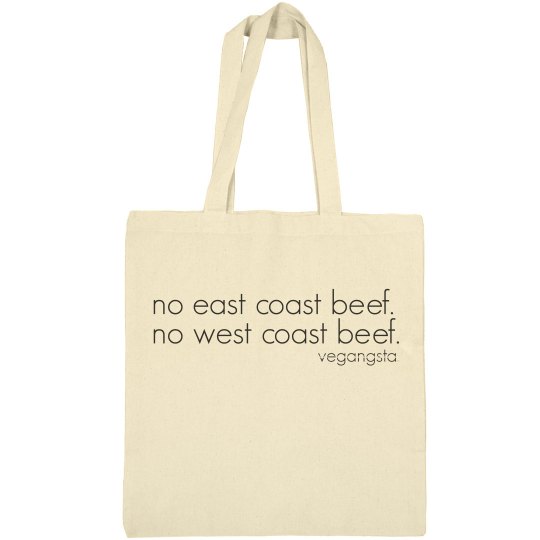 no beef... canvas bag