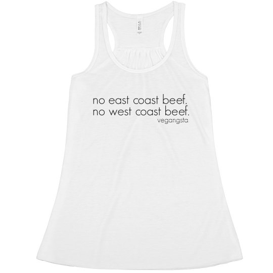 no beef... racerback tank
