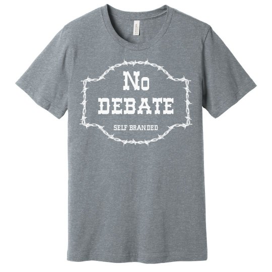 No Debate Tee Gray No Debate Tee Gray