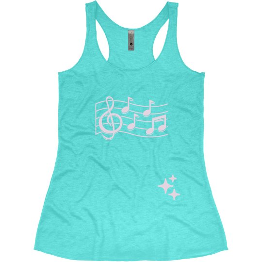 Notes Stars tank top