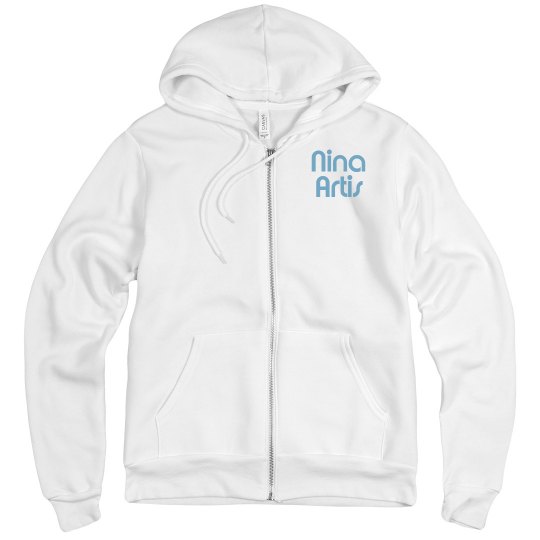 OD Wyatt White Logo Zip Up Jacket 