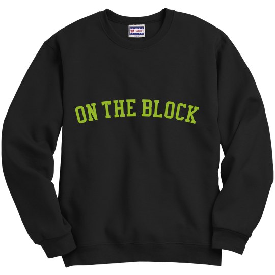 On The Block Men's Crew Neck Sweater (Lime)