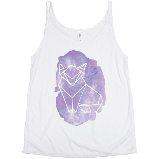 Origami Wolf Watercolor