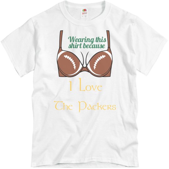 packers football bra tshirt