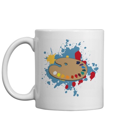 Paint Palette Coffee Mug Paint Palette Coffee Mug