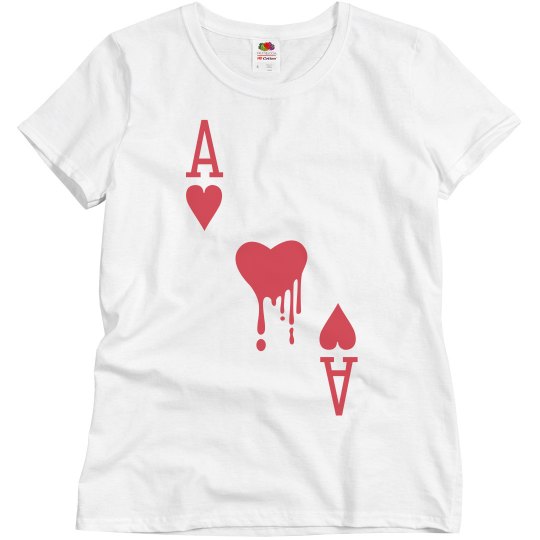 Painting the Roses Red Ace Woman's Shirt