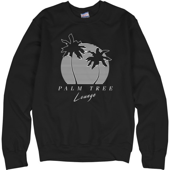 Palm Tree Lounge Sweater (NO DISTRESS) Logo Palm Tree Lounge Sweater (NO DISTRESS) Logo