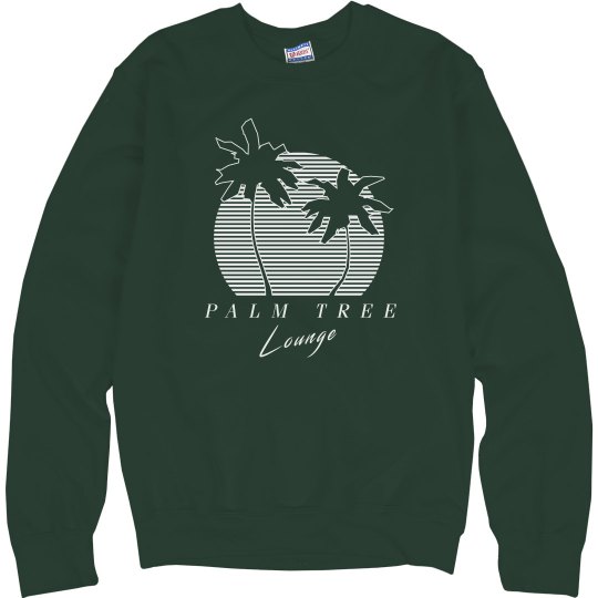 Palm Tree Lounge Sweater (NO DISTRESS) Logo Palm Tree Lounge Sweater (NO DISTRESS) Logo