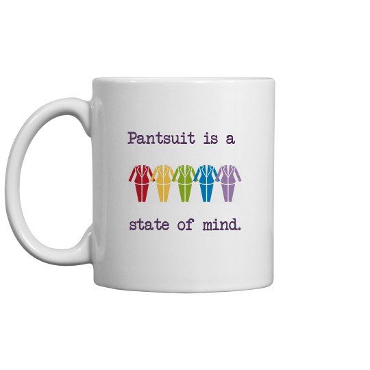 Pantsuit coffee mug