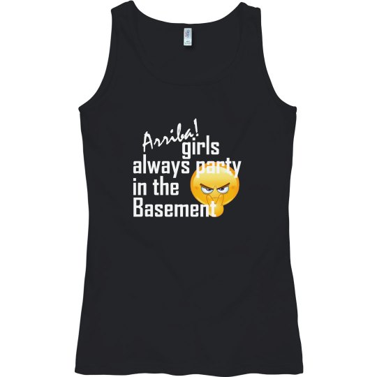 Party in the Basement Tank - I See You - White Text