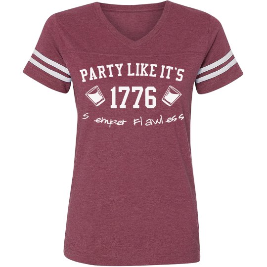 Party Like It's 1776 White Ltr Party Like It's 1776 White Ltr