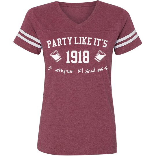 Party Like It's 1918 White Ltr