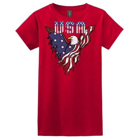 Patriotic American Eagle Tee