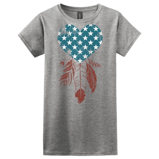 Patriotic Heart Dreamcatcher Patriotic Heart Dreamcatcher