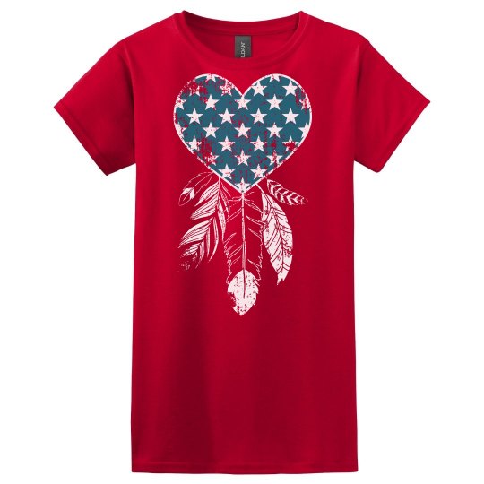 Patriotic Heart Dreamcatcher