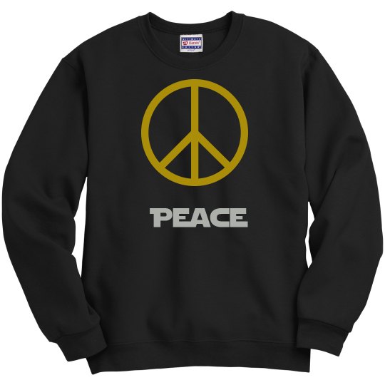 Peace sign sweatshirt