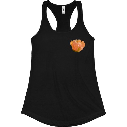 Peach Cactus Flower Lucy LaRue Racerback Tank Peach Cactus Flower Lucy LaRue Racerback Tank