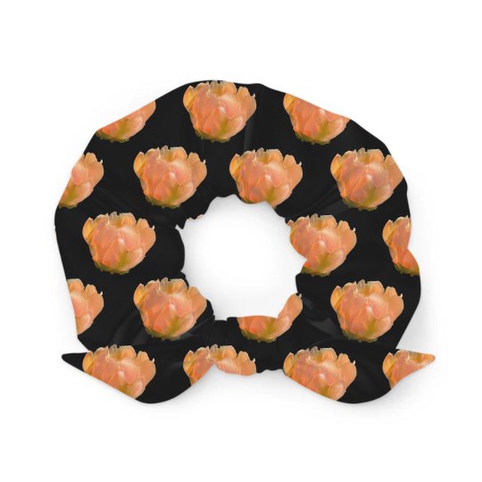 Peach Cactus Flower Lucy LaRue Scrunchie 2