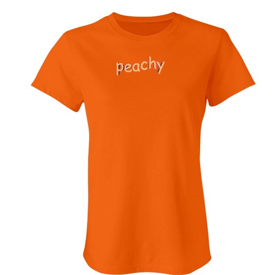 peachy basic tee