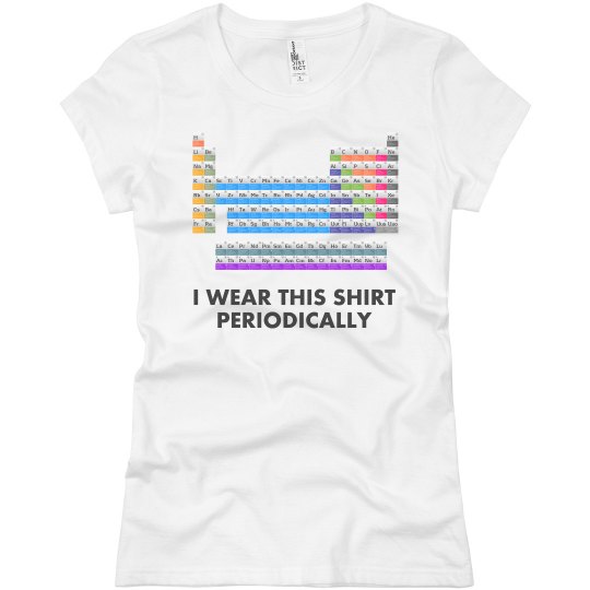 Periodic table tee shirt Periodic table tee shirt