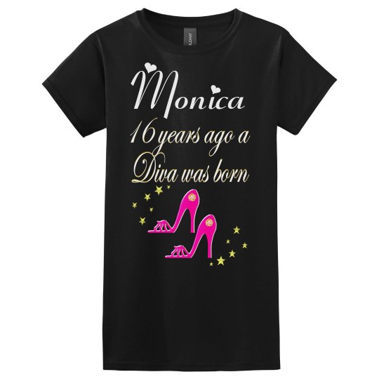 PERSONALIZED 16 BIRTHDAY SHOE LOVER T SHIRT