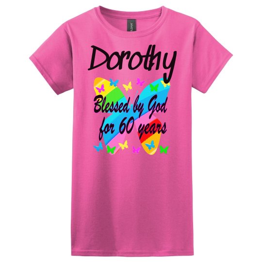 PERSONALIZED 60TH BUTTERFLY PERSONALIZED 60TH BUTTERFLY