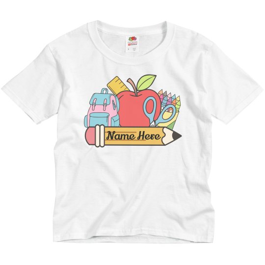 Personalized Back To School First Day of School Personalized Back To School First Day of School