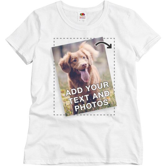 Personalized Tees with Full Color Printing For Women