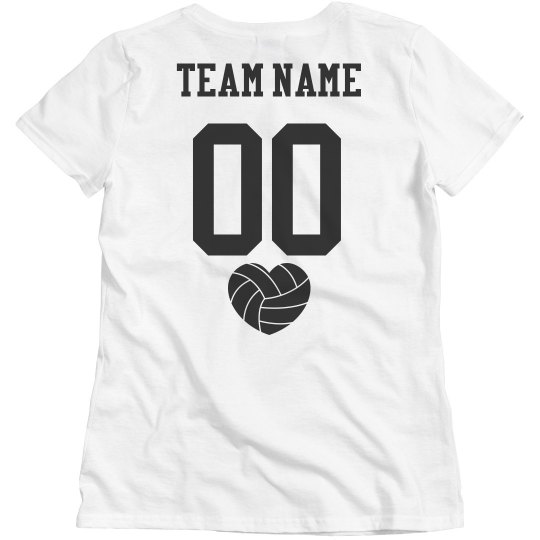 Personalized Volleyball Team Tee