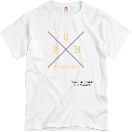 PGH T Shirt White Yellow Blk