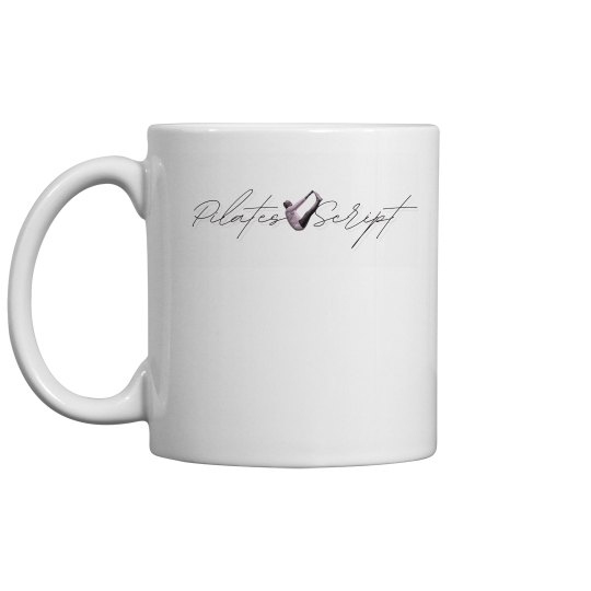 Pilates Script mug
