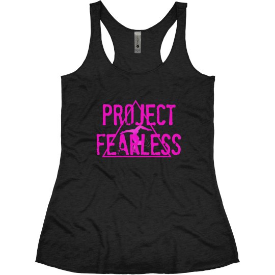 pink and black team tank