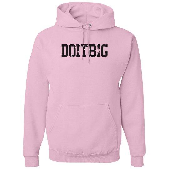 Pink custom hoodie 