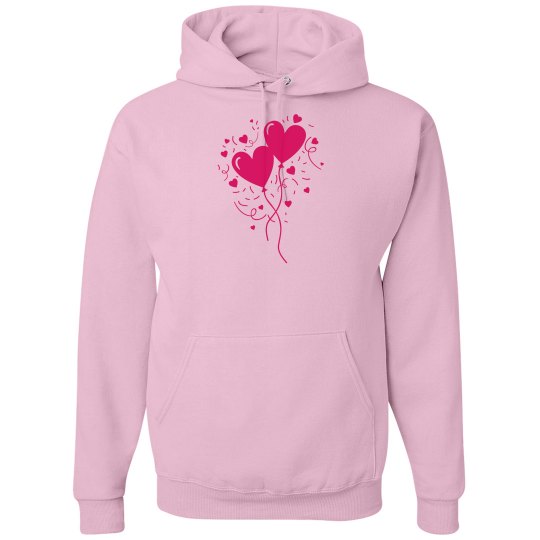 Pink heart hoodie Pink heart hoodie