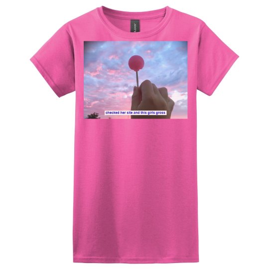 Pink Lollipop Sunset Lucy LaRue Photo Fitted Tee Pink Lollipop Sunset Lucy LaRue Photo Fitted Tee