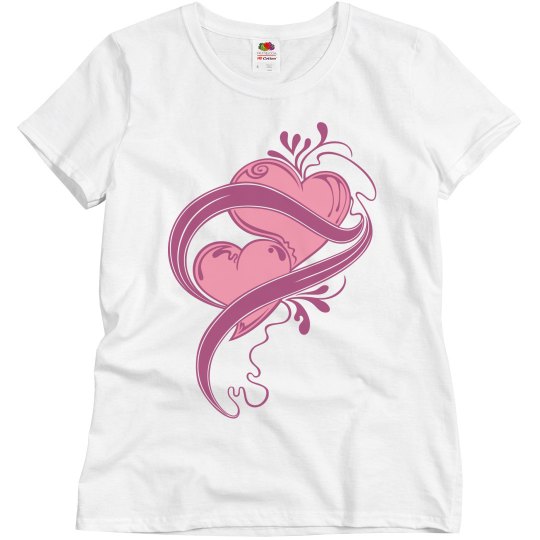 Pink Love Heart Tee