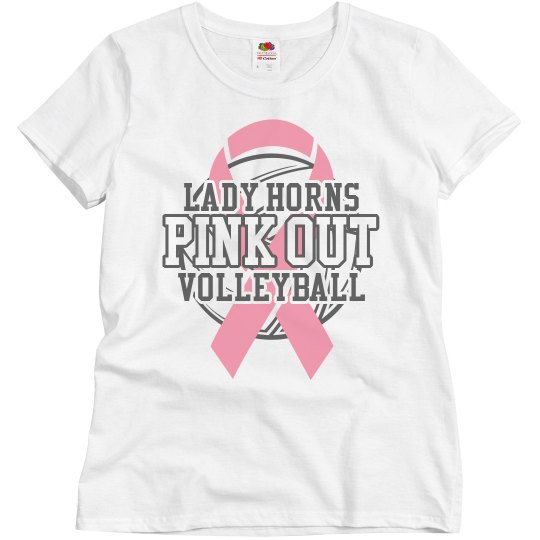 Pink Out Volley T-Shirt - Pink