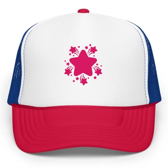 Pink stars hat