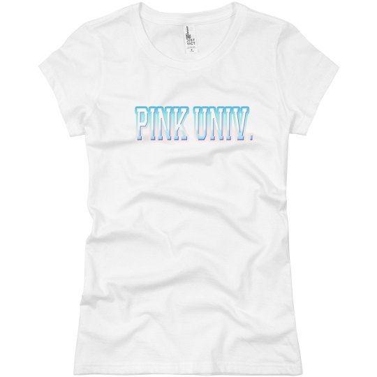Pink University Tee