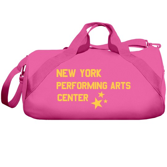 Pink yellow duffel 