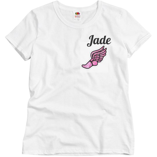 Pink Zentangle Track Shoe